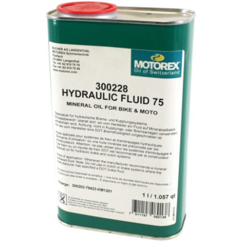 MOTOREX HYDRAULIC FLUID 75 1L (ÁSVÁNYI FÉK ÉS KUPLUNG FOLYADÉK)