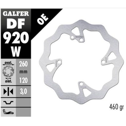 GALFER Első Féktrárcsa SHERCO SE / SEF 250/300/450 ’14 -, (CSAK WP ÉS KAYABA FELFÜGGESZTÉSSEL) 