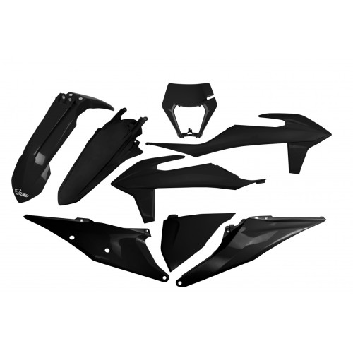UFO Komplett Idomszett FEKETE  KTM EXC/EXC-F 2020-2023