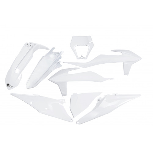 UFO Komplett Idomszett FEHÉR  KTM EXC/EXC-F 2020-2023