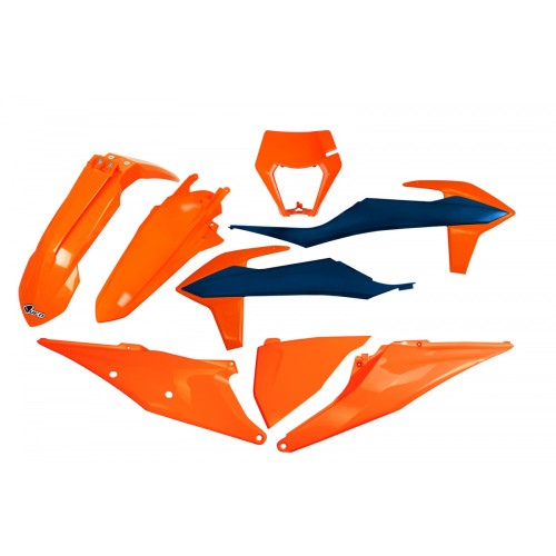 UFO Komplett Idomszett NARANCS/KÉK KTM EXC/EXC-F 2020-2023