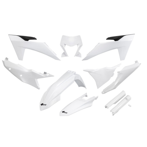 UFO Komplett Idomszett  FEHÉR   KTM EXC/EXC-F 2024