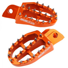 ZETA Aluminum Lábtartó szett  KTM/SXF/EXCF Narancs