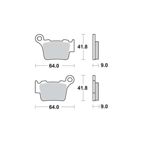 TRW Fékbetét Hátsó KTM / HUSABERG / HUQVARNA / SHERCO 